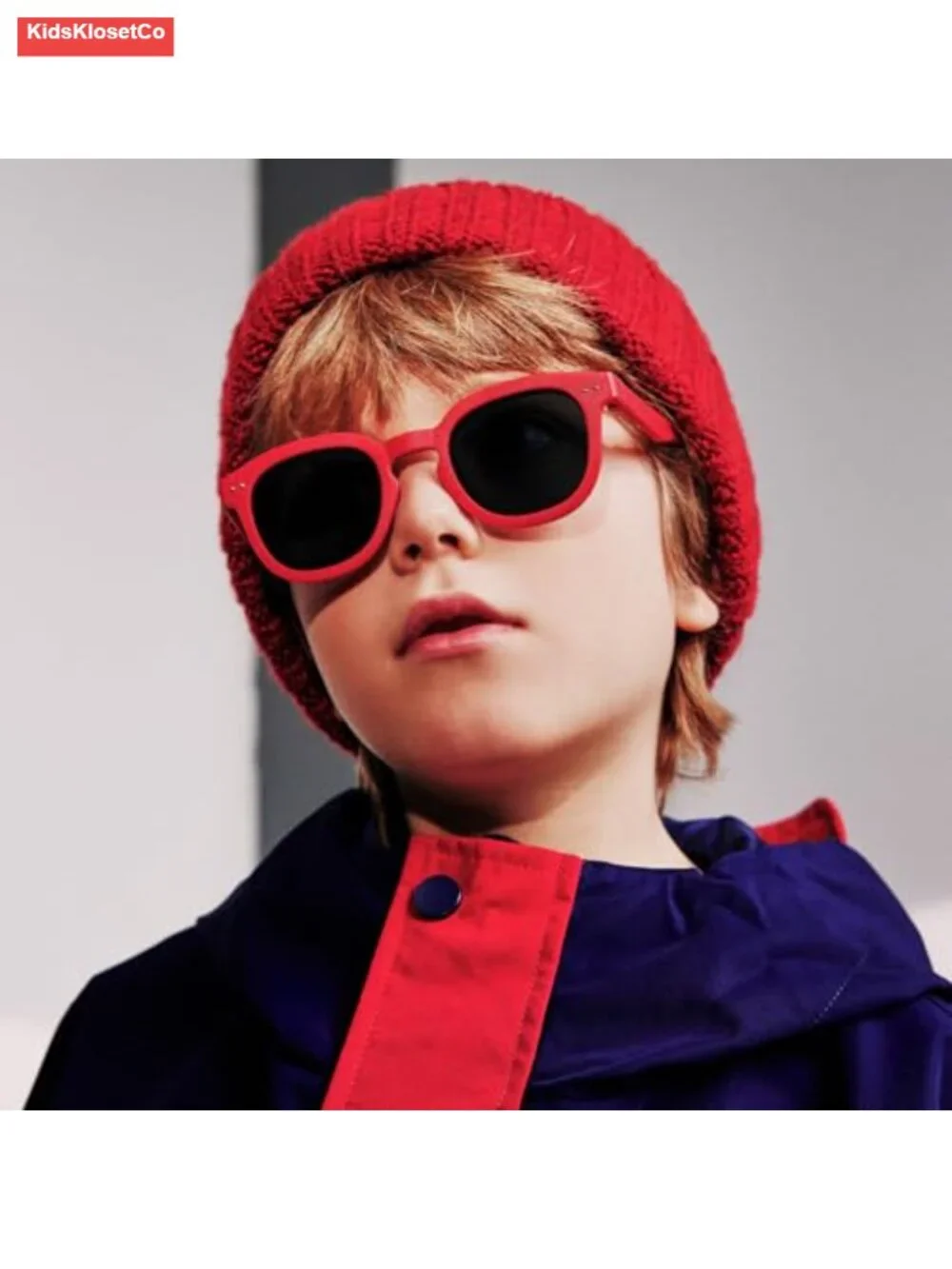 Kids Square Polarized Sunglasses Flexible TR90 Frame UV400 Protection